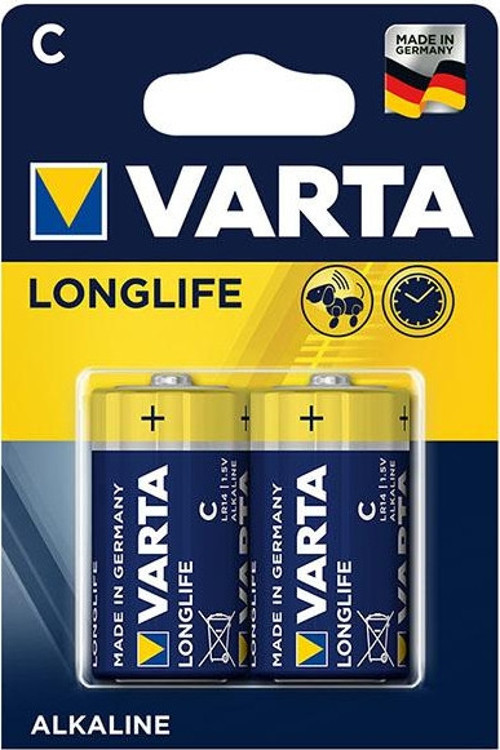 Longlife Power Alkalin Orta C Boy Pil 2'li