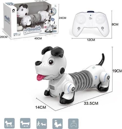 Nessiworld GL-777-603 Uzaktan Kumandalı Işıklı ve Sesli Sevimli Akıllı Köpek -Vardem Oyuncak