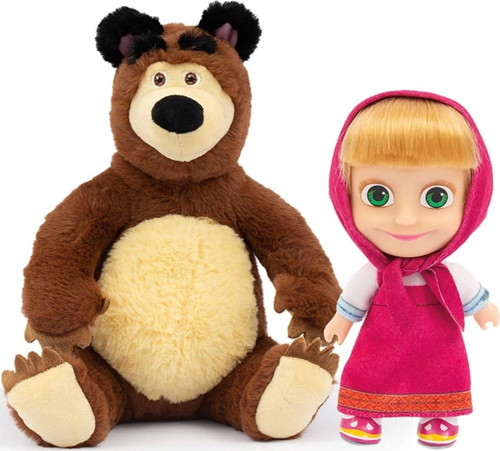 Nessiworld NessiWorld Masha ile Koca Ayı 20 Cm Peluş 12 Cm Bebek MHA21000 NessiWorld