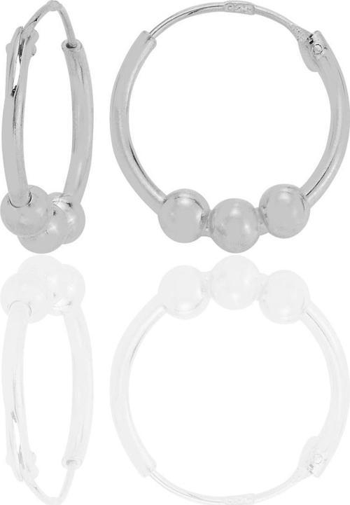 Gümüş 14 mm italyan toplu halka küpe  [barcode]