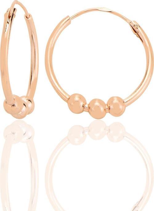 Gümüş rose 18 mm italyan toplu halka küpe  [barcode]