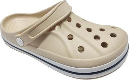 E800-3-25 Anatomik Sabo Terlik Bej Beyaz Siyah 36-40