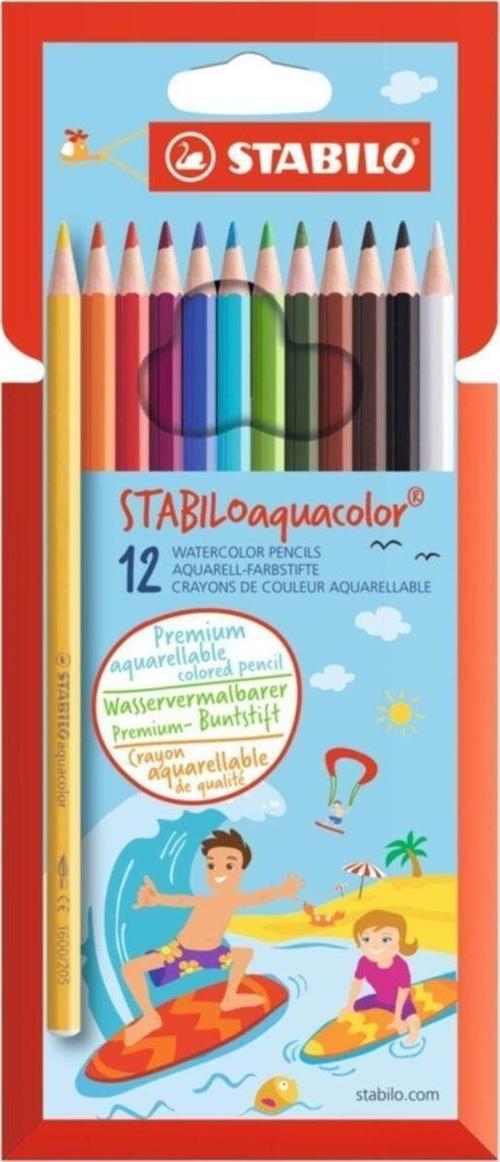Stabılo 1612-6 Sulandırılabilir Boya Kalemi 12 Renk