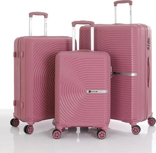 3lü Set Kırılmaz Silikon Seyahat Valizi Bavulu V374 K.Pudra