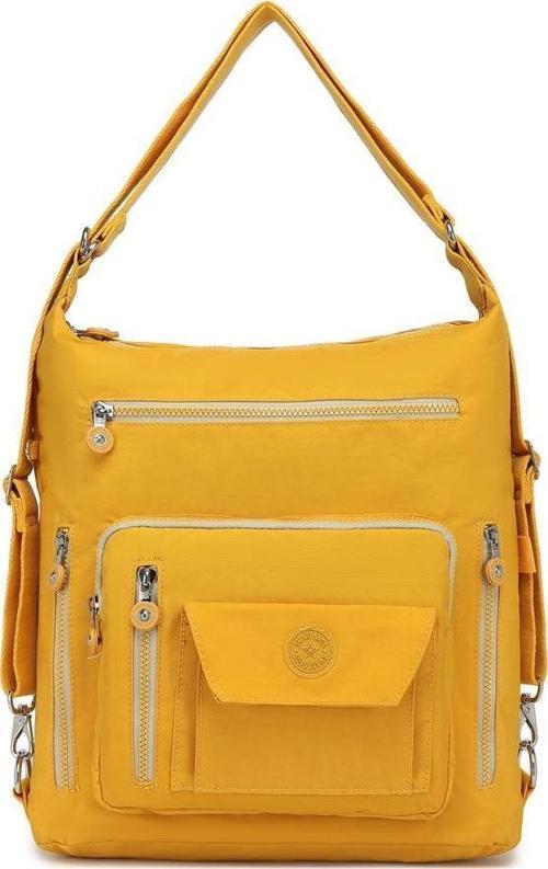 Hem Sırt Hem de Omuz Kadın Çantası Smart Bags 1205 Hardal