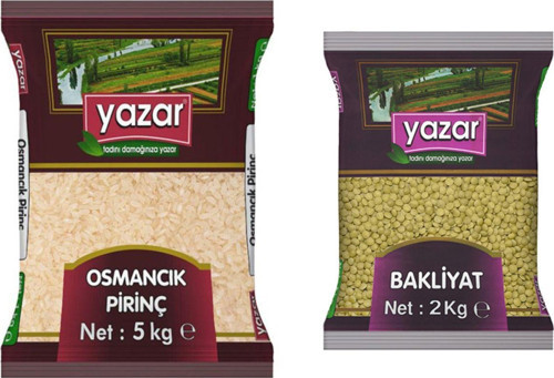 Osmancık Pirinç 5 Kg. Yeşil Mercimek 2 Kg.