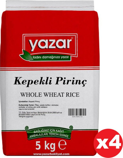 Kepekli Pirinç 5 Kg X 4 Paket