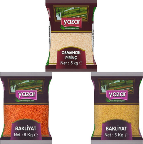 5Kg Osmancık+5Kg Kırmızı+5Kg Pılavbulgur