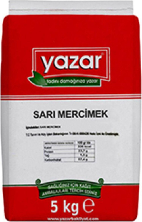 Sarı Mercimek 5 Kg
