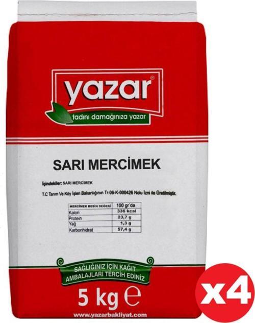 Sarı Mercimek 5 Kg X 4 Paket