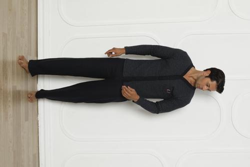 Falkom 5000 Boydan Düğmeli Kışlık İnterlok Kalın Kumaş Erkek Ev Pijama Takımı