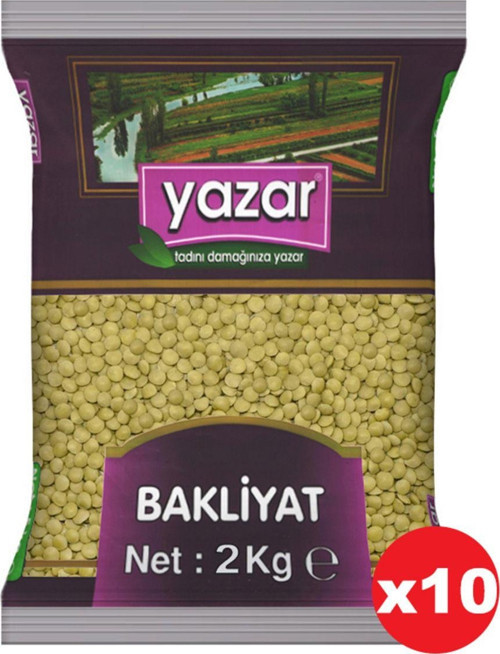 Yeşil Mercimek 2 Kg X 10 Adet Proteini Yüksek İç Anadolu Bölgesi Ürünüdür