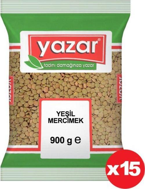 Yeşil Mercimek 900 Gr. X 15 Adet
