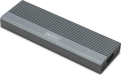DIGITUS USB M.2 hard disk enclosure, SSD, external, NVMe , 10Gbps, USB 3.1 Gen2, aluminum, toolfree