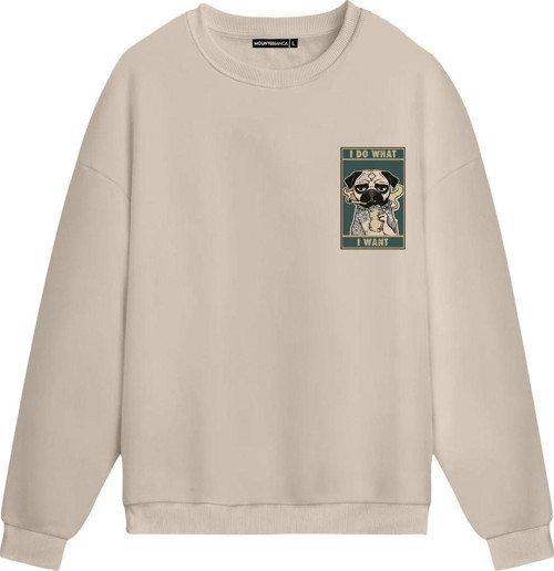Unisex I Do What - Regular Sweatshirt Krem L