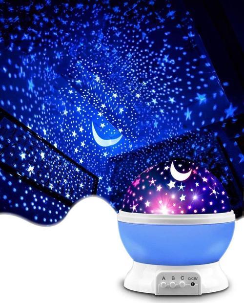 Renkli Yıldızlı Gökyüzü Projeksiyonçocuk Genç Gece Ve Masa Lambası Star Master