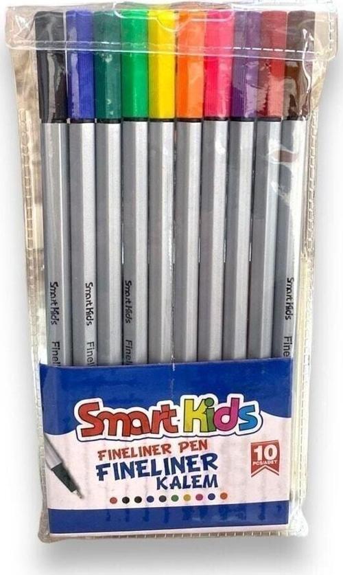 Smart Kıds 3563 Fınelıner Kalem 10 Renk Pvc Paket