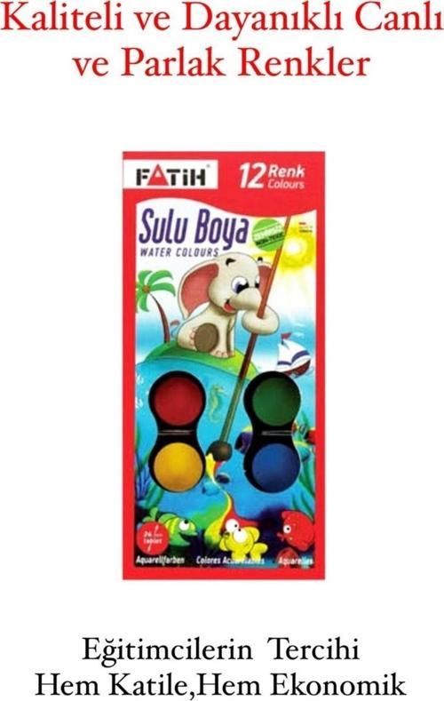 FATİH 12'Lİ SUYU BOYA SETİ