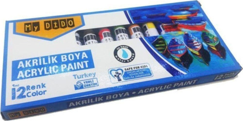 12'li Akrilik Boya Seti