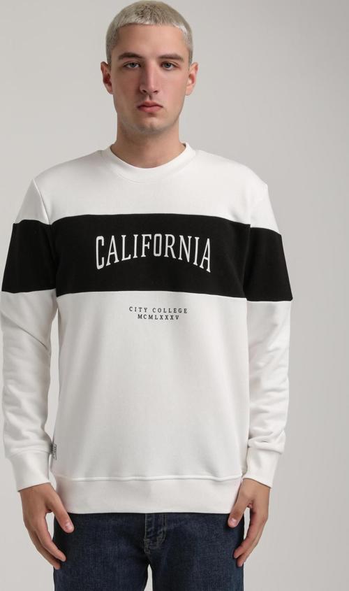 Bisiklet Yaka Ekru Slim Fit Sweatshirt 24FWM60203