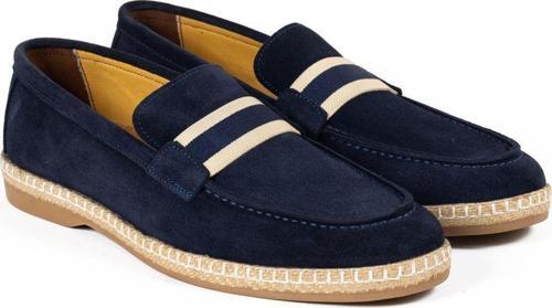 Hakiki Deri Erkek Günlük Ayakkabı, Loafer Ayakkabı, Hafif Ayakkabı Lacivert 41