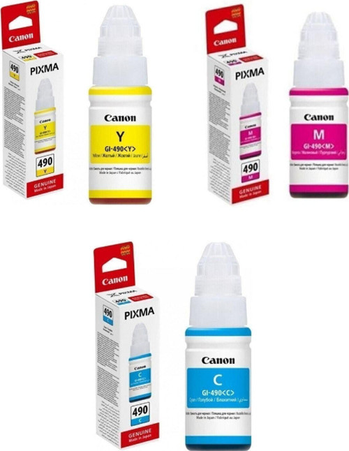 GI-490 Orjinal Mürekkep Kartuş 3 Renk Avantaj Paket Pixma G3411