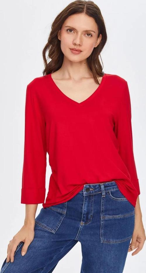 V Yaka Truvakar Kol Kadın T-shirt 69025