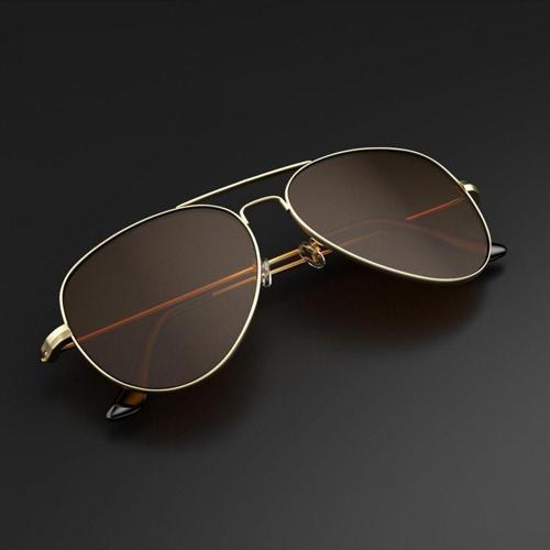 Polarize Aviator Damla Gold-Kahverengi Erkek Güneş Gözlüğü