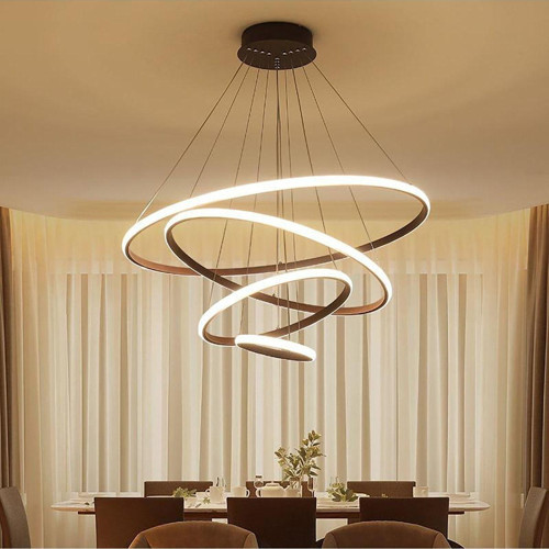 Samsung Ledli Dreaming Ø100+75+ 50+25 cm Dışa Işık Dörtlü Sarkıt Led Avize