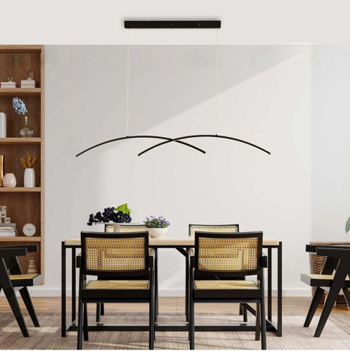 Sarkıt Led Avize Double Bow 2X80 Ikili Siyah