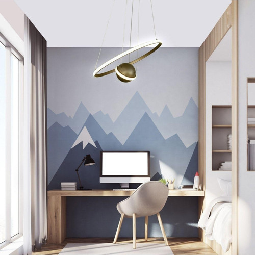 Sarkıt Led Avize Satürn 40 cm