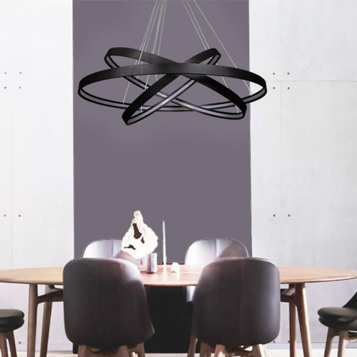 Led Modern Sarkıt Avize Retro Ev Ofis Cafe Restoran Qaorar 75-65-45 cm