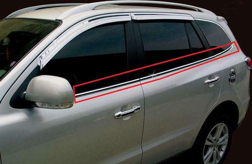 Hyundai Santa Uyumlu Fe 2006 2012 Cam Çıtası Krom