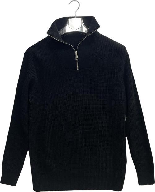Huffa Erkek Slim Fit Uzun Kol Dik Yaka Triko Kazak-6976