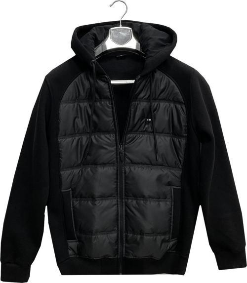 Lusso Erkek Slim Fit Uzun Kol Kapşonlu Sweatshırt-6983
