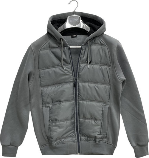 Lusso Erkek Slim Fit Uzun Kol Kapşonlu Sweatshırt-6984