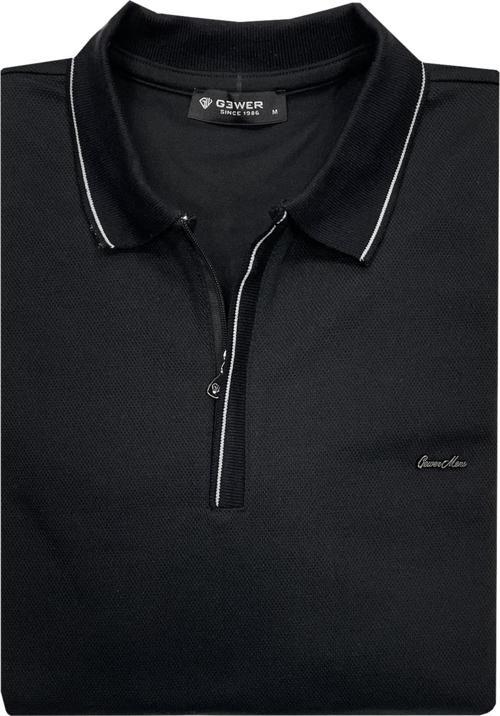 Slim Fit Erkek Polo Yaka Fermuarlı Sweatshirt-7027