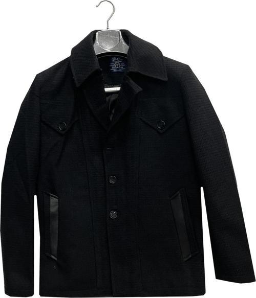 Full Hakim Yaka Rahat Kalıp Erkek Kaşe Ceket-7066