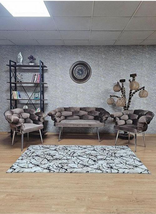 Krom Kaplama - Kahverengi Döşeme | Balon Çay Seti | Balkon Koltuk | Berjer | Balkon Çay Seti