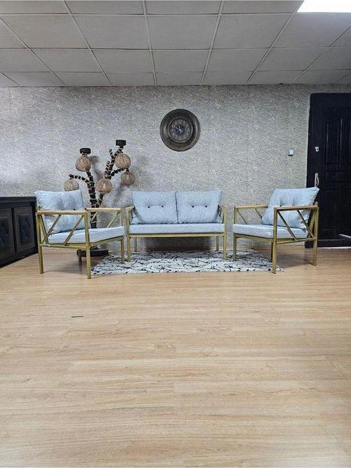 Gold Boyalı Bahçe - Balkon - Mutfak Çay Seti Takımı Bahçe Koltuk Takımı