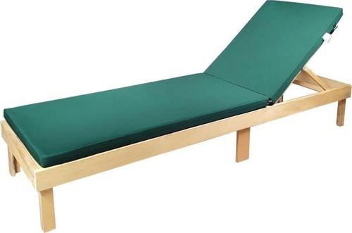 Taşınır Katlanır Şezlong Minderi Kamp Minderi Su İtici Kumaş Fermuarlı 5 Cm(Yeşil)