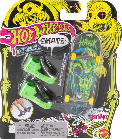 Skate Neon Temalı Parmak Kaykay ve Ayakkabı Paketleri HPG21-HVK44