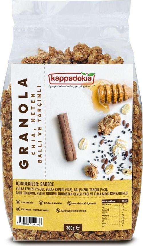 Chia, Keten, Bal Ve Tarçınlı Granola 300 Gr