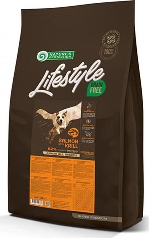 Nature's Protection Lifestyle Tahılsız Somonlu ve Karidesli Yavru Köpek Maması 10+2 Kg