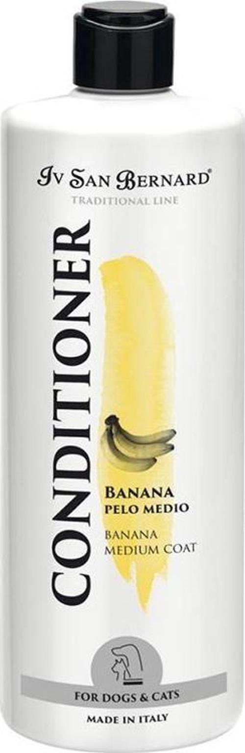 Banana Conditioner Medium Hair Orta Uzunluktaki Kürke Sahip Kedi ve Köpekler İçin Muzlu Balsam 500 ml