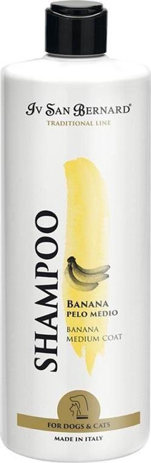 Banana Shampoo Medium Hair Orta Uzunluktaki Kürke Sahip Kedi ve Köpekler İçin Muzlu Şampuan 500 ml