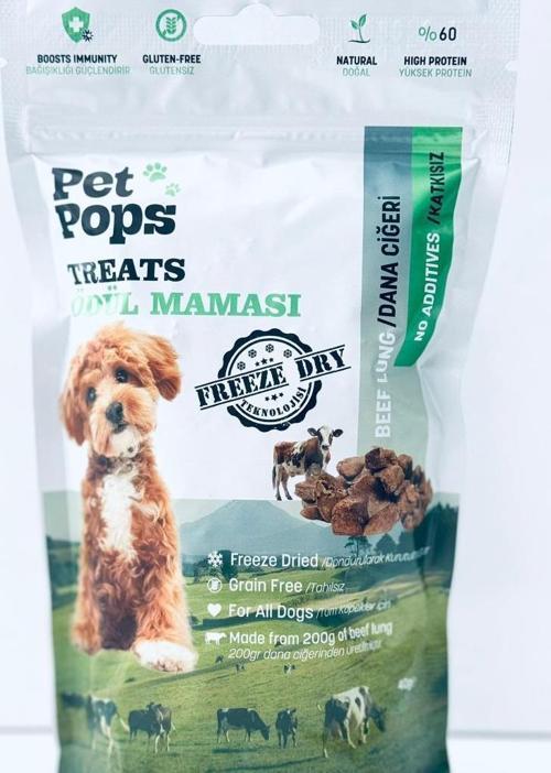 Pet Pops Treats Dana Ciğeri Köpek Ödül Maması 40 Gr