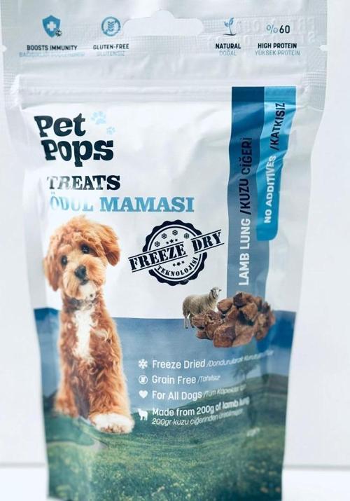 Pet Pops Treats Kuzu Ciğeri Köpek Ödül Maması 40 Gr