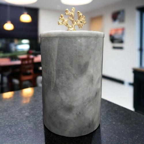 Urestone Mermer Pinterest Çöp Kovası-Mermerkavanoz-Mermer Kapaklı Kutu-Mermer Pinterest  Kapaklı Kutu