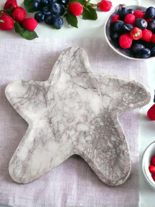 Urestone Mermer Yıldız Sunum Tabağı